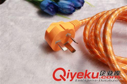 廠家直銷浩鴻0918花布+PVV 純銅電源連接線 電飯鍋電源線