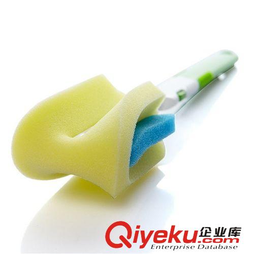 加厚塑料不傷手強(qiáng)力去污刷 海綿清杯刷 安全md 洗奶瓶刷 批發(fā)原始圖片2