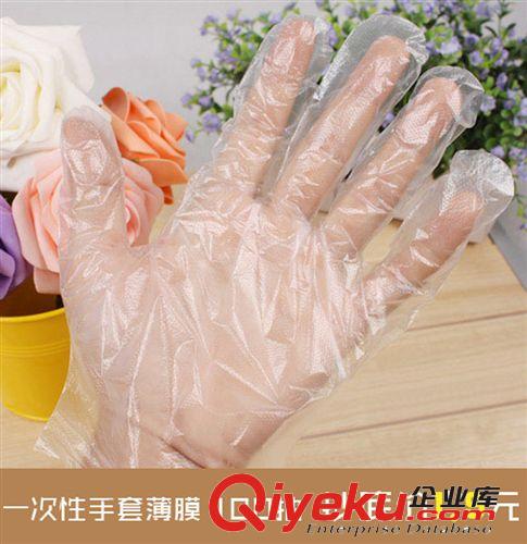 一次性手套批發(fā)衛(wèi)生pe薄膜手套 餐廳飯店美容 100只裝手套袋裝