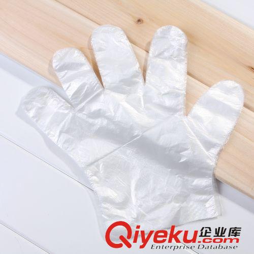 一次性手套批發(fā)衛(wèi)生pe薄膜手套 餐廳飯店美容 100只裝手套袋裝原始圖片2