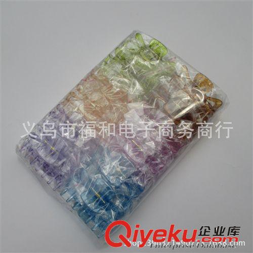 飾品頭飾 七彩抓夾 中號(hào)抓夾 義烏小商品批發(fā)
