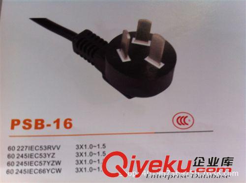 供應(yīng)中國ＣＣＣ系例ＰＢＢ－１０二插１０Ａ電源線