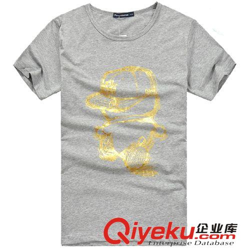 美特斯邦威夏裝韓版潮卡通機器貓圓領(lǐng)純棉休閑舒適男式短袖t恤原始圖片3
