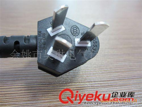 生產(chǎn)電源線插頭 歐標(biāo)帶電腦尾插頭 三極電源插頭原始圖片2