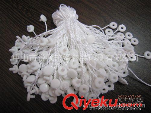 批發(fā)通用服裝吊繩經典黑白色。 下拍隔天發(fā)貨 現貨吊粒 1000條/包原始圖片2
