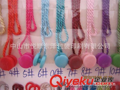 批發(fā)通用服裝吊繩經典黑白色。 下拍隔天發(fā)貨 現貨吊粒 1000條/包原始圖片3