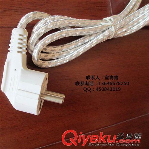廠家專業(yè)生產(chǎn)優(yōu)質(zhì)價(jià)廉VDE 歐式 H05RT-F 3*0.75編織線 棉紗電源線原始圖片3