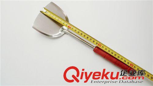 2元店貨源批發(fā) 不銹鋼鍋鏟 烹飪廚具 木柄隔熱鏟 義烏兩元店供貨