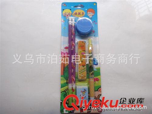 鉛筆+卷筆刀+筆芯+橡皮+活動鉛筆組合 辦公用品 2元產(chǎn)品 義烏2元