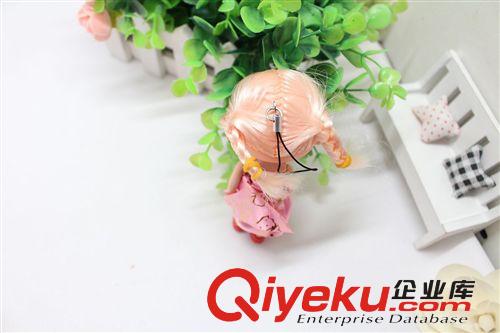 【小迷糊娃娃】廠家直銷 工藝品 手機掛件　芭比娃娃掛件12cm原始圖片3