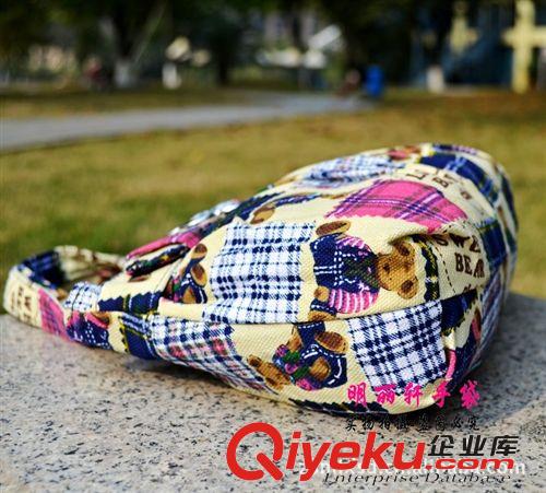 B3578廠家批發(fā)時(shí)尚帆布包可愛手提小包包手拎包布碎花女包