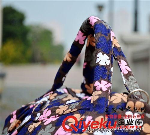 10405gd女式大容量碎花帆布包手提小包斜跨包新款品牌時尚女包