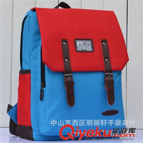 504新款森女系女包多用雙肩包學(xué)生背包歐美旅行撞色拼接潮包
