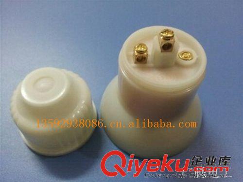 廠家供應(yīng) 最熱銷 廣騰GT-629螺口E27燈頭 中圓頂柱 電玉粉原始圖片2