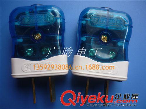 tj熱銷 廣騰D44B大功率 抗摔包膠 二極電源插頭 （純銅插片）原始圖片2