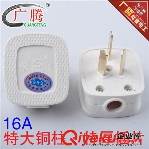 廠家直銷供應(yīng) 廣騰松昱A018 三極電源插頭16(A)原始圖片2