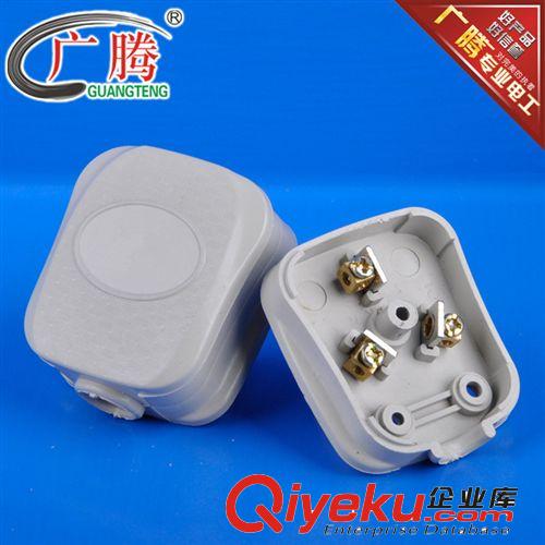 廠家供應(yīng) 棉湖灰色三極電源插頭 10A【純銅插片】原始圖片3