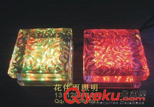 供應(yīng)LED水晶磚發(fā)光地磚燈100mm*100mm，led地磚燈花伴雨廠家直銷