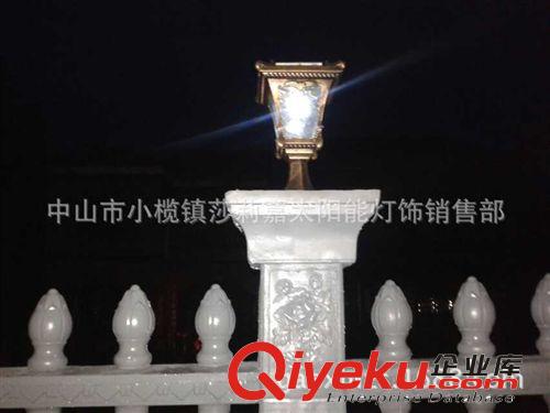 供應新款歐式庭院燈 柱頭燈 太陽能柱頭燈 太陽能圍墻燈原始圖片3