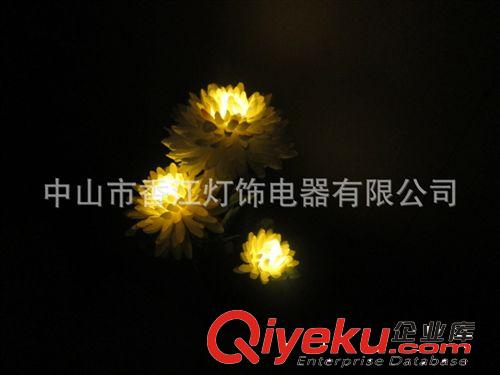 廣東太陽能花燈工廠、太陽能LED菊花燈、LED仿真花、太陽能草坪燈