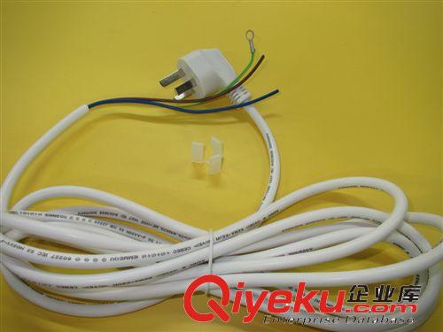 國標三插白色三扁插品字尾標準電源線原始圖片2