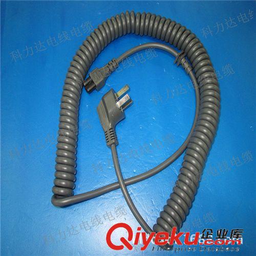 廣東電源線廠家供應(yīng)灰色國(guó)標(biāo)電源線灰色PUdg線國(guó)標(biāo)三插梅花尾的原始圖片2