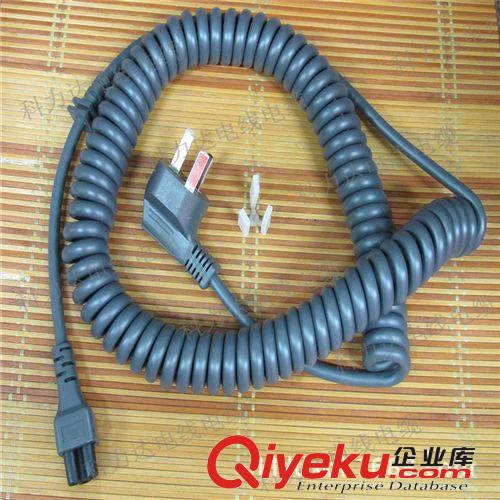 深圳工廠生產批發 灰色國標電源線 單頭機械 帶品字尾原始圖片2