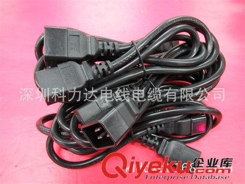 1.8米品字尾對品字尾C19-C20CPU電源線原始圖片2