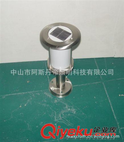 供應(yīng)優(yōu)質(zhì)太陽能LED不銹鋼戶外庭院燈，草坪燈，花園草地燈原始圖片2