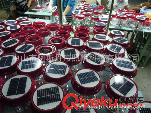 供應(yīng)新款熱銷太陽能LED手提戶外野營燈，帳篷宿營燈 手提燈原始圖片2