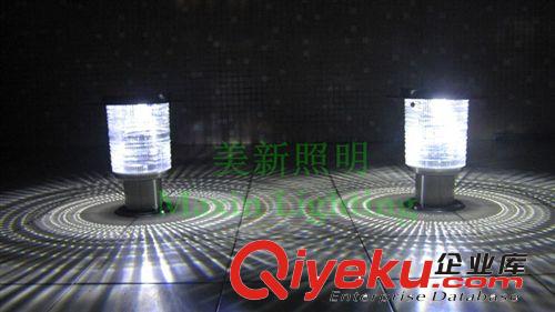 太陽能充電LED不銹鋼庭院燈草坪燈別墅圍墻柱頭燈 戶外防水陽臺燈