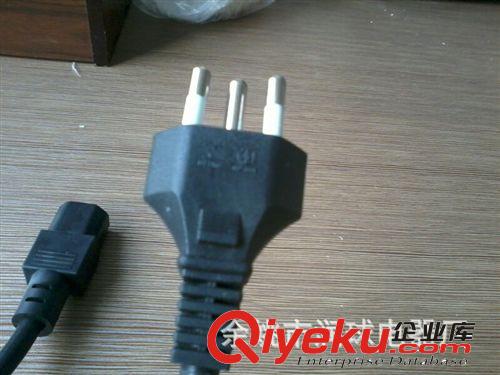 供應(yīng)電源線 巴西電源插頭 三芯巴西電源插頭 尾部帶品字尾原始圖片2