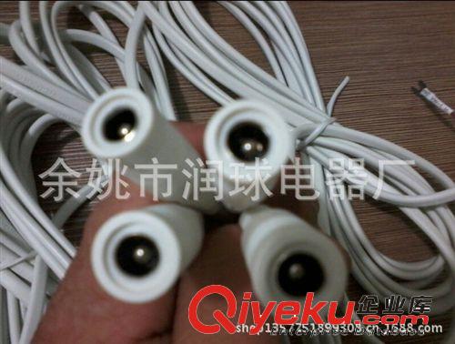 廠家專業(yè)生產(chǎn)5.5*2.1 5.5*25黑色dc公母電源線插頭原始圖片2