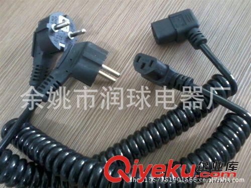 優惠供應彈簧線 歐式電源插頭 彎頭電腦管原始圖片2