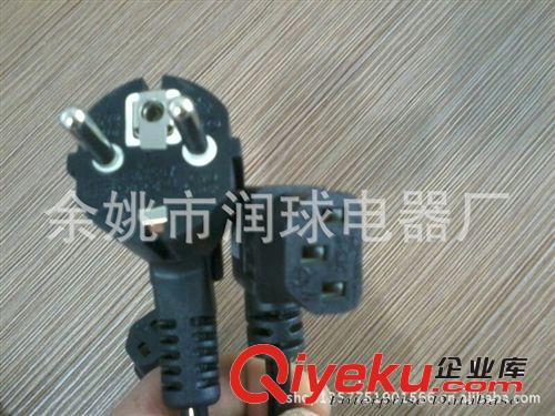 優惠供應彈簧線 歐式電源插頭 彎頭電腦管原始圖片3