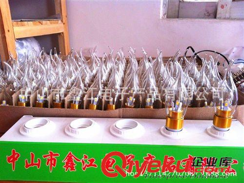 【中檔款特價】led三叉蠟燭燈 磨砂/玻璃罩led蠟燭燈 大量現(xiàn)貨原始圖片3