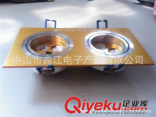 【批發零售】6W雙頭天花燈 超亮LED筒燈 led天花燈 射燈 背景墻燈原始圖片3