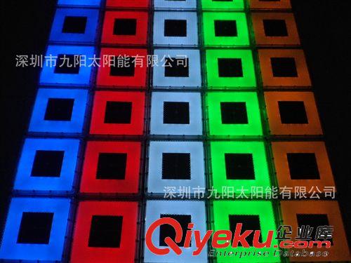 彩色太陽能地磚燈200*200MM原始圖片2