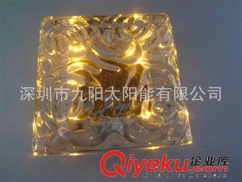 LED glass solar brick