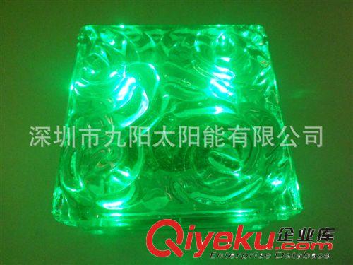 LED glass solar brick