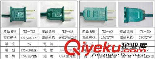 圣誕燈插頭電源線 插頭電源線 國標(biāo)電源線插頭原始圖片2