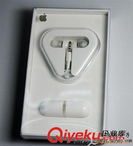 供應 深圳創意有線蘋果耳機 原裝動鐵入耳式耳機 iPhone iPod動圈