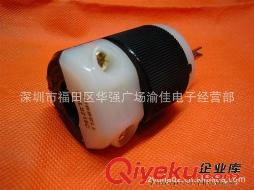 全新荷寶(合寶)HUBBELL(胡貝爾) 8215C 紫銅鍍金美標(biāo)電源插頭插尾原始圖片2