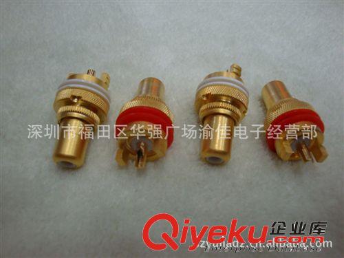 純銅鍍金RCA母座 高品質AV音頻插座 gd蓮花插座原始圖片2