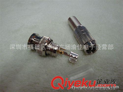 全銅BNC公接線頭 Q9插頭 視頻監(jiān)控接頭 攝像機(jī)插頭原始圖片2