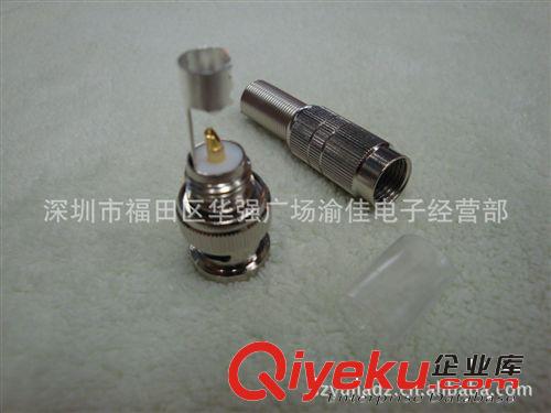 全銅BNC公接線頭 Q9插頭 視頻監(jiān)控接頭 攝像機(jī)插頭原始圖片3