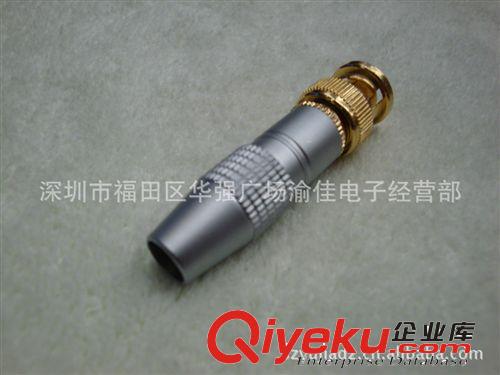 臺(tái)產(chǎn) 鍍真金B(yǎng)NC免焊插頭 Q9接頭 監(jiān)控視頻接線頭原始圖片2