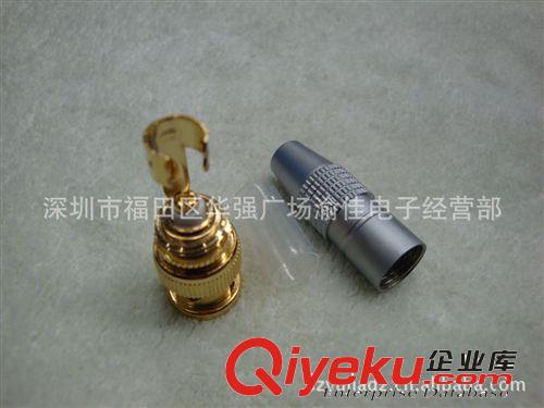臺(tái)產(chǎn) 鍍真金B(yǎng)NC免焊插頭 Q9接頭 監(jiān)控視頻接線頭原始圖片3