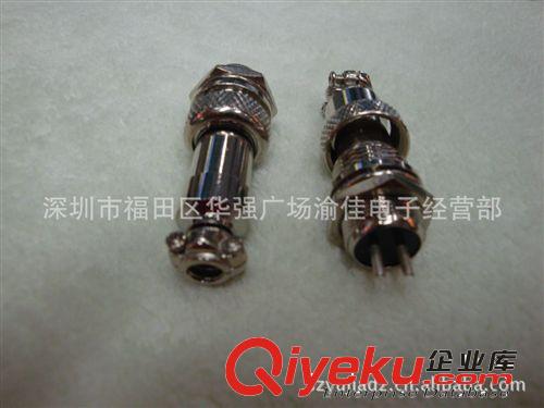 GX12-2P航空插頭插座 監控電源插頭 通訊電纜接線插頭原始圖片2
