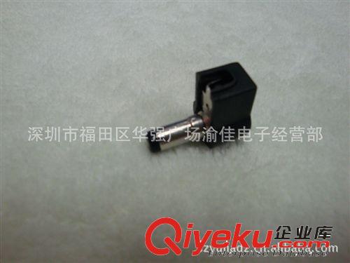 臺灣產純銅鍍鎳5.5X2.1DC彎插頭 外徑5.5內徑2.1 90°電源插頭原始圖片2